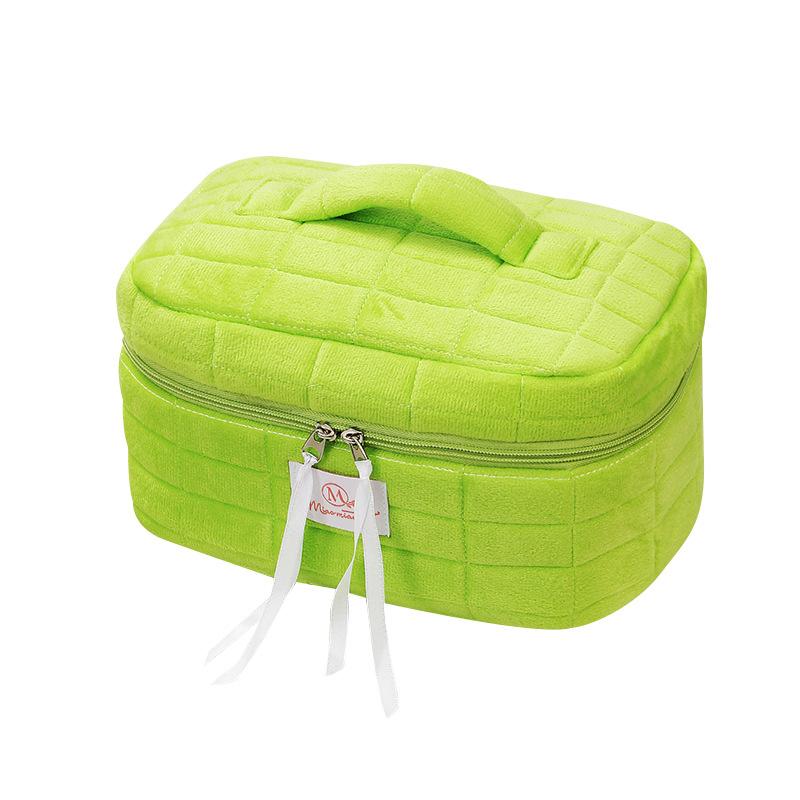 

Large Portable Stylish Capacity Stitched Cotton Cosmetic Bag In Tones Neutral StyleA