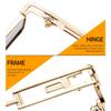 Vintage Retro Punk Rectangle Sunglasses for Women Fashion Hollow Out Metal Frameds Steampunk Style Sunglasses Men Eyewear Mirror Oculos De Sol UV400