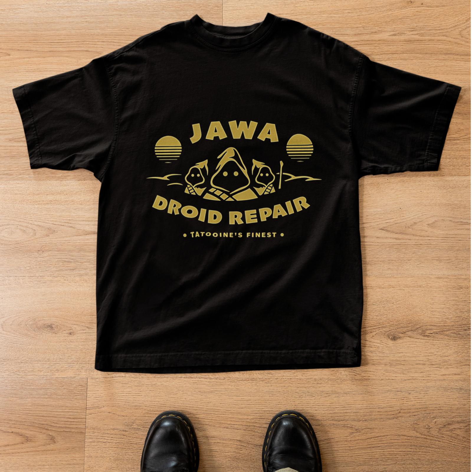 Jawa Droid Repair Shirt Tatooine Sci-Fi Parody Graphic Tee XXXXL