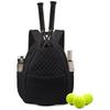 Quilted Racket Daypack Lightweight Gym Duffel Bag with Multi-pockets Tennis Racket Backpack for Rackets and Sports Gear