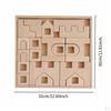 Wooden Castle Arch Building Blocks Set Puzzle Base Beech Wood Block