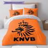 KNVB Pattern Bedding,Quilt Set Quilt Cover Pillowcase Home Birthday Gift(1 * duvet cover + 2 * pillowcase, without core)