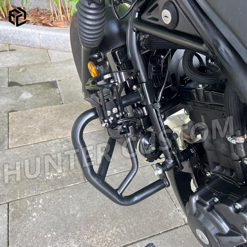 Anti-Vibration Rotatable & Foldable CNC Metal Motorcycle Cup Holder – Ideal for Touring & Commuting