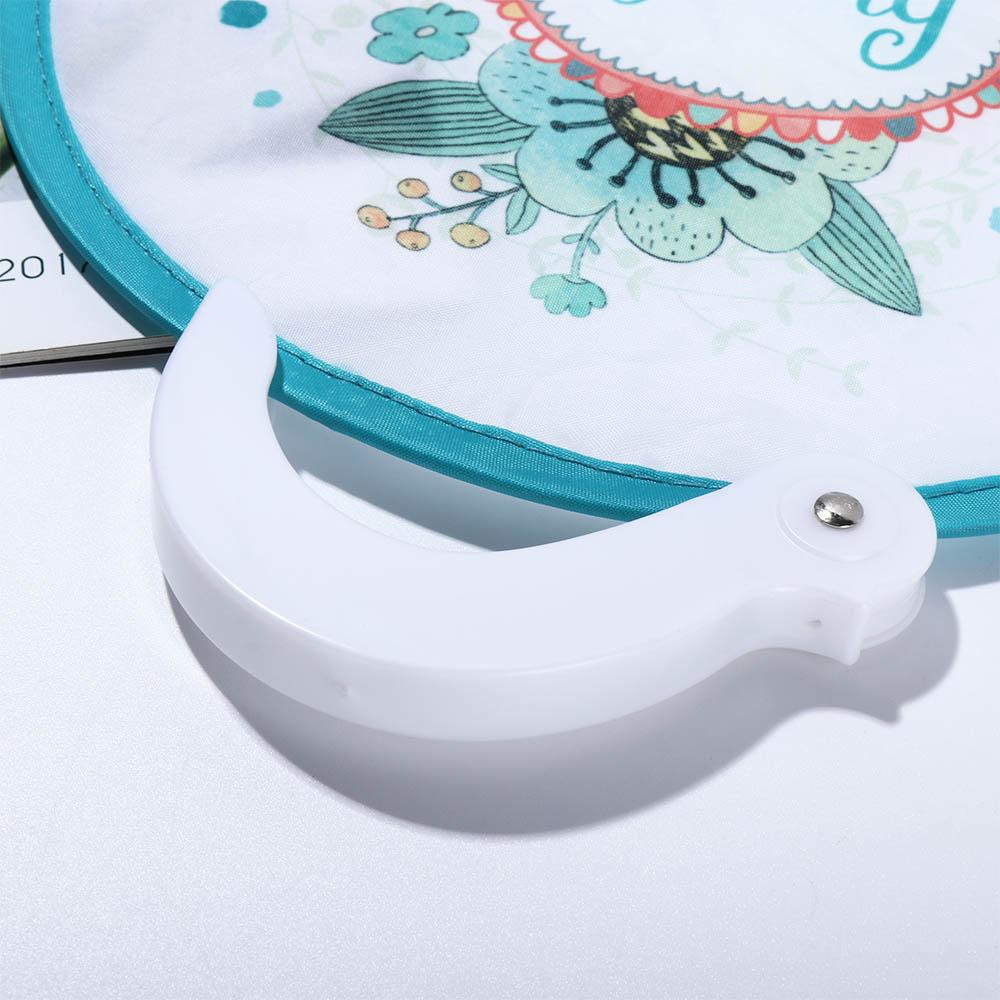 Round 1 Pcs Collapsible Handheld Cooling Fans Cartoon Party Favor Home Decor Round Fan Foldable Fan