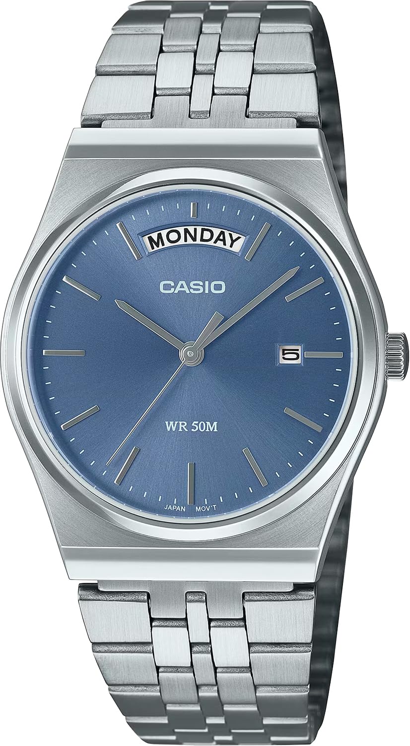 CASIO Standard Analog Quartz Watch Silver x Blue [Casio] Men s MTP-B146D-2AV (Overseas Model) [Used]