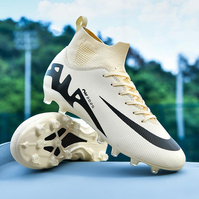 X thorn 15 children's football shoes men's high-top students long spikes broken nails competition sports shoes