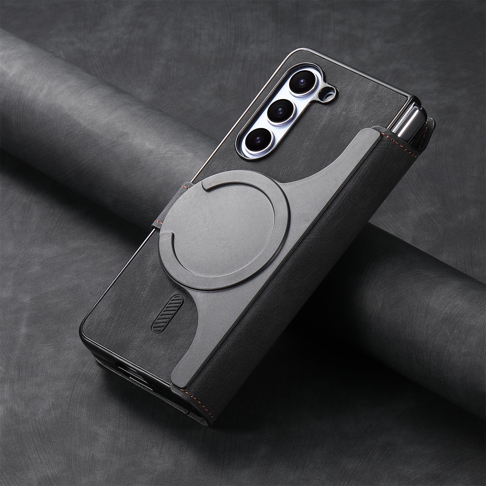 

Full Cover Magnetic Detachable Card Slot Phone Case for Samsung Z Fold7/Z Fold6 Z Fold 7 чорний