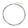 4mm Chakra Beads Rainbow Necklace for Women [COAI]