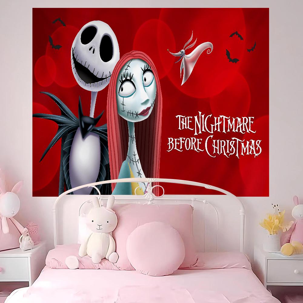 The NNightmare BBefore CChristmas Anime Tapestry Art Science Fiction Room Home Decor Wall Art Decor