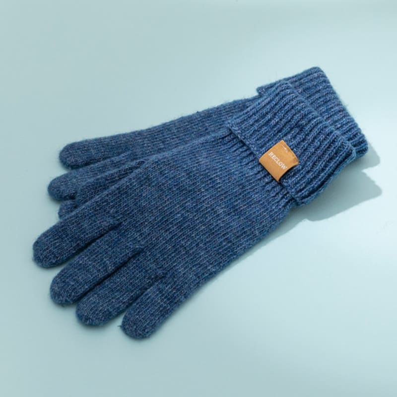 RECLOW RECLOW Plain Long Gloves Blue