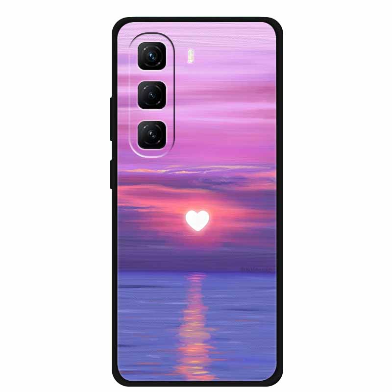 

Для Infinix Для Infinix Hot 60 Pro Мінімалістичний Технологічний Стиль Чорний М який Силіконовий Чохол-Бампер Захисний Ударостійкий Fundas For Hot 60 Pro