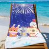 Cute PawPals Puff Phos Woon Towel For Swim Yoga Gym Quick Drying Soft and skin-friendly Beach Towels All-Season