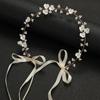 DIEZI Elegant Women Hair Accessories Bridal Headband Crystal Pearl Hairband Head Ornament Ladies New Hair Jewelry For Wedding