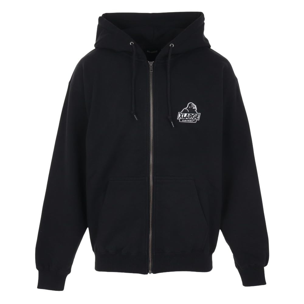 

Backside Slanted OG Zip Hooded Black [Extra Large] Men s Sweatshirt, чёрный
