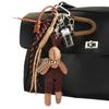 Style Personality Creativity Cute Plush Doll Scarf Little Rabbit Pendant Coffee Bean Bag Pendant Keychain