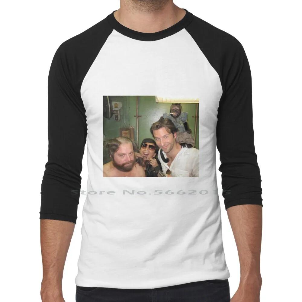 / Hangover Poster Poster T Shirt 100% Cotton Funny The Hangover Party Drunk Movie Beer Drinking Bradley Cooper Comedy Short