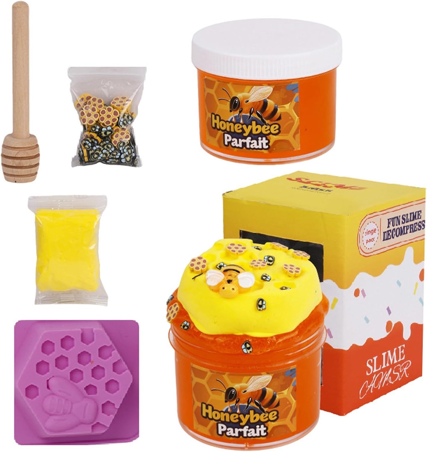 

Honey Themed Food Butter Slime Slime Set for Girls & Boys 8-12 Years Slime Party Gifts for Kids Sensory Toy Slime for Kids