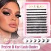 Natural European and American Style Thick Cluster False Eyelashes - Large Capacity, Curling, Dense, Realistic Individual Lashes