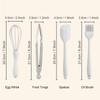 4 pcs White Silicone Kitchen Cooking Utensils Set