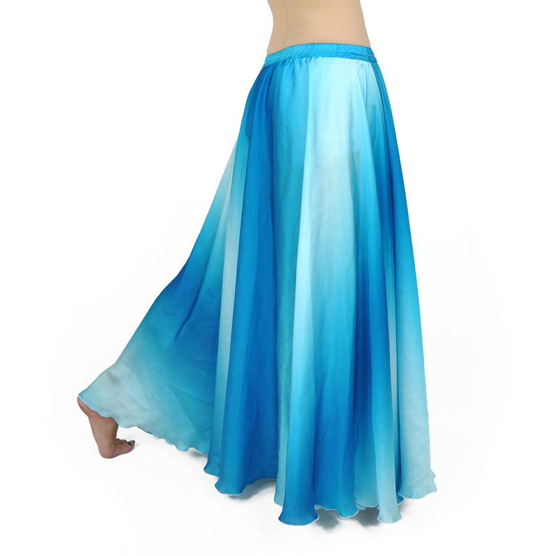 

Gradient Color Large Skirt Belly Dance Performance Costume Belly Dance Costume Wholesale Belly Dance Costume Beautiful Generous one size озеро синього кольору