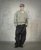 Rockpsycho Not Normal Crop Bomber Jacket Olive Green
