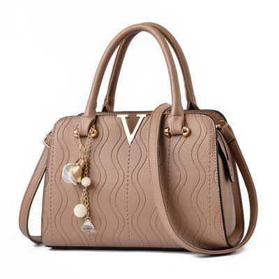 Simple Fashion Handbag 1 New Stone Pattern Female Bag Large Capacity Womens Shoulder Bag Pu Leather Messenger Bag