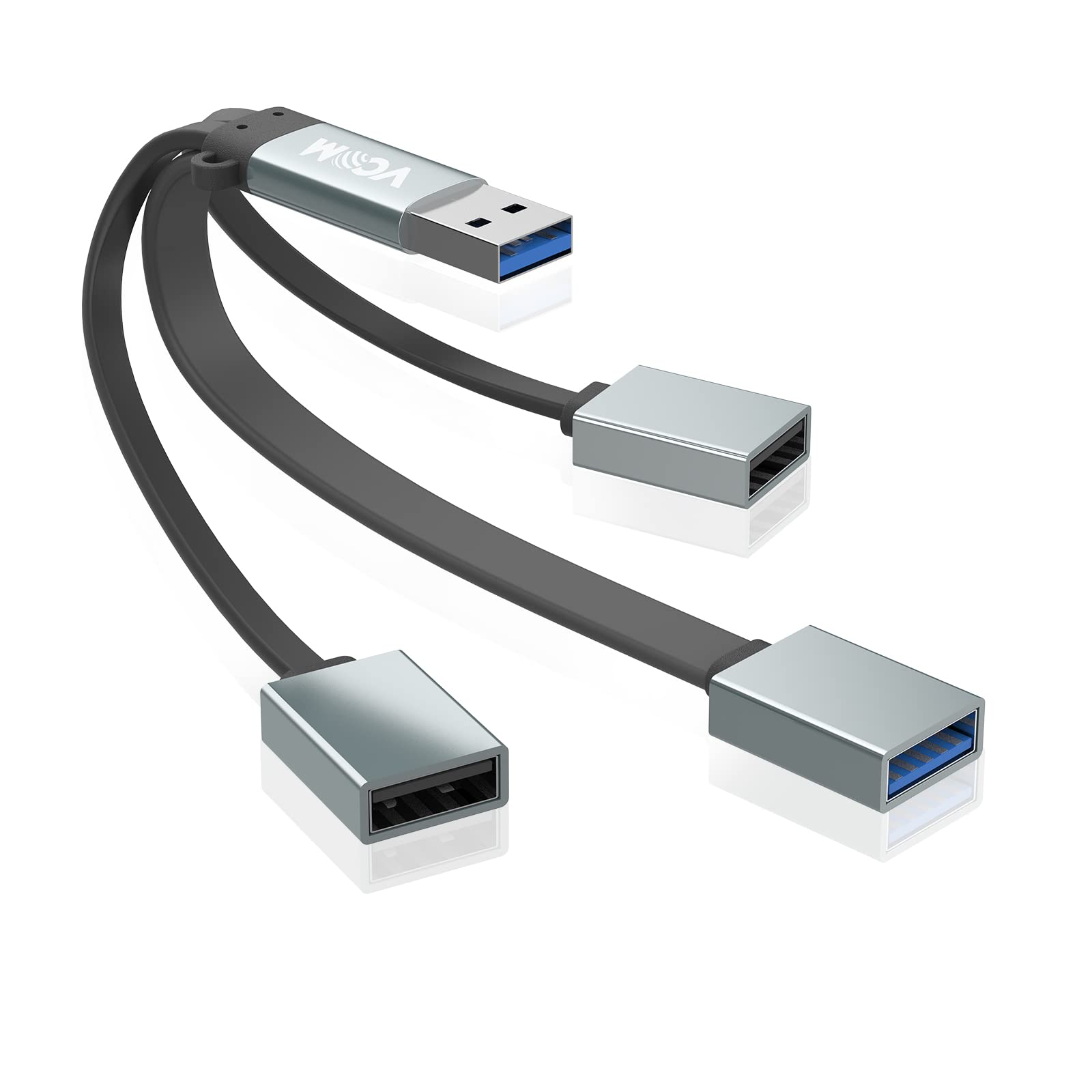 

VCOM USB Splitter Y Cable Extension USB Hub with Expansion Ports Combo Mini USB USB Data Direct Compatible with Xbox and USB Splitter 3-in-1 Cord, 3.0
