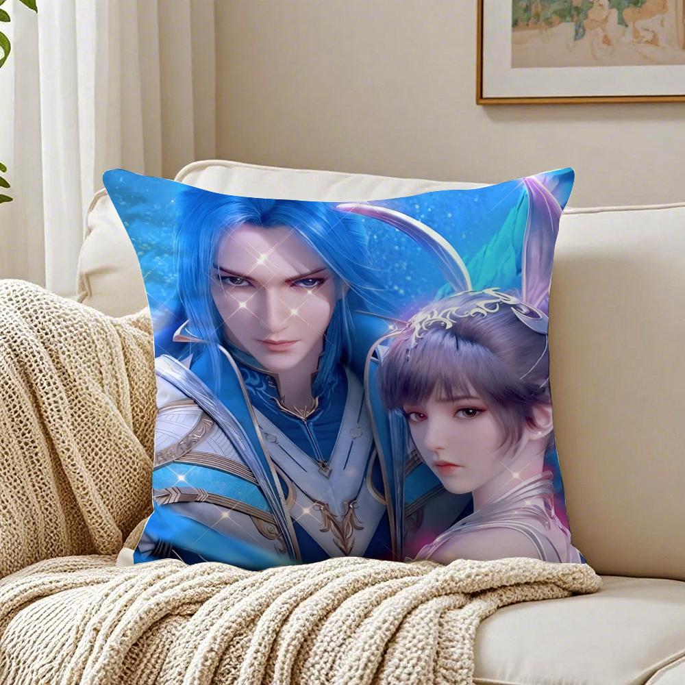 Epische Martialische Chinesische Anime SSoul Land Kissenbezug Kissenhülle Milbenschutz Wohnzimmer Sofa Dekor Kissen Zimmer