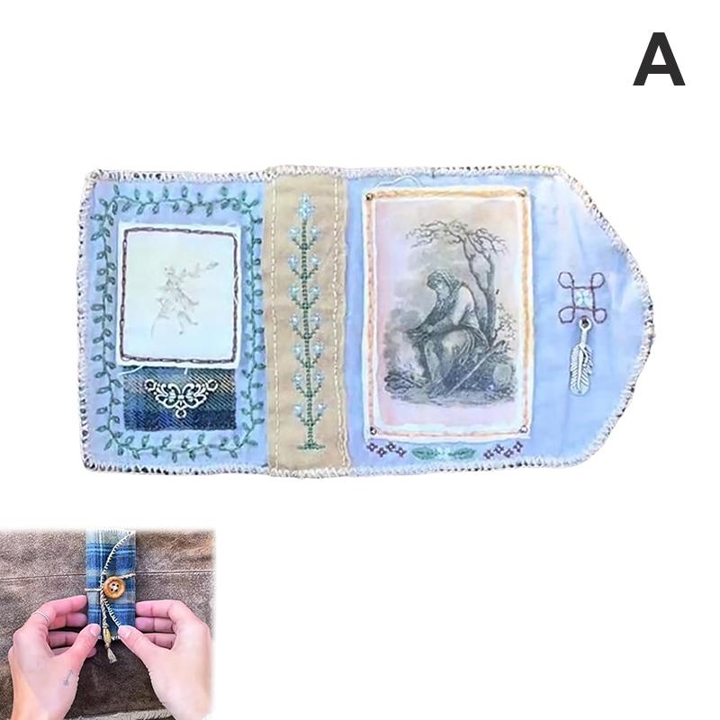 Santuario de Bolsillo con Cruz de Plata Incluida en el Interior, Colcha de Oración Hecha a Mano, Mini Colchas de Escrituras, Regalos Espirituales Cristianos