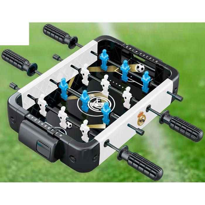 Pimball De Fútbol Real Madrid – Juego De 2 Jugadores De Mesa – Tamaño 67 Cm Con Figuras Del Equipo – Regalo Para Fans Del Fútbol