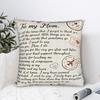 Mothers Day  Square Pillow Covers Polyester Seat Love Mom Cushion Case Cute Decorative Throw Pillow Case