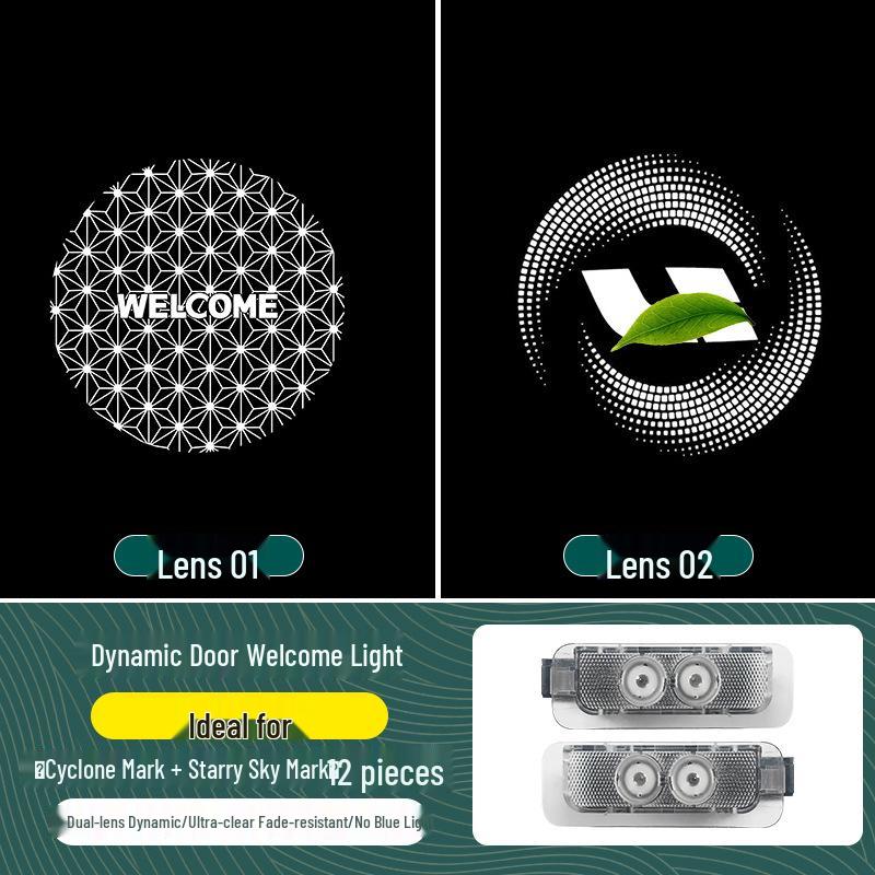 Dynamic Ambient Starry Sky Welcome Lights for Ideal Cars