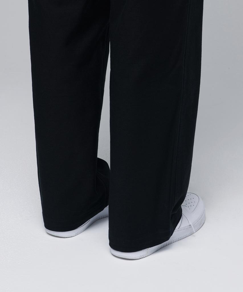 MUSINSA STANDARD Wide Replica Fatigue Pants [Black]