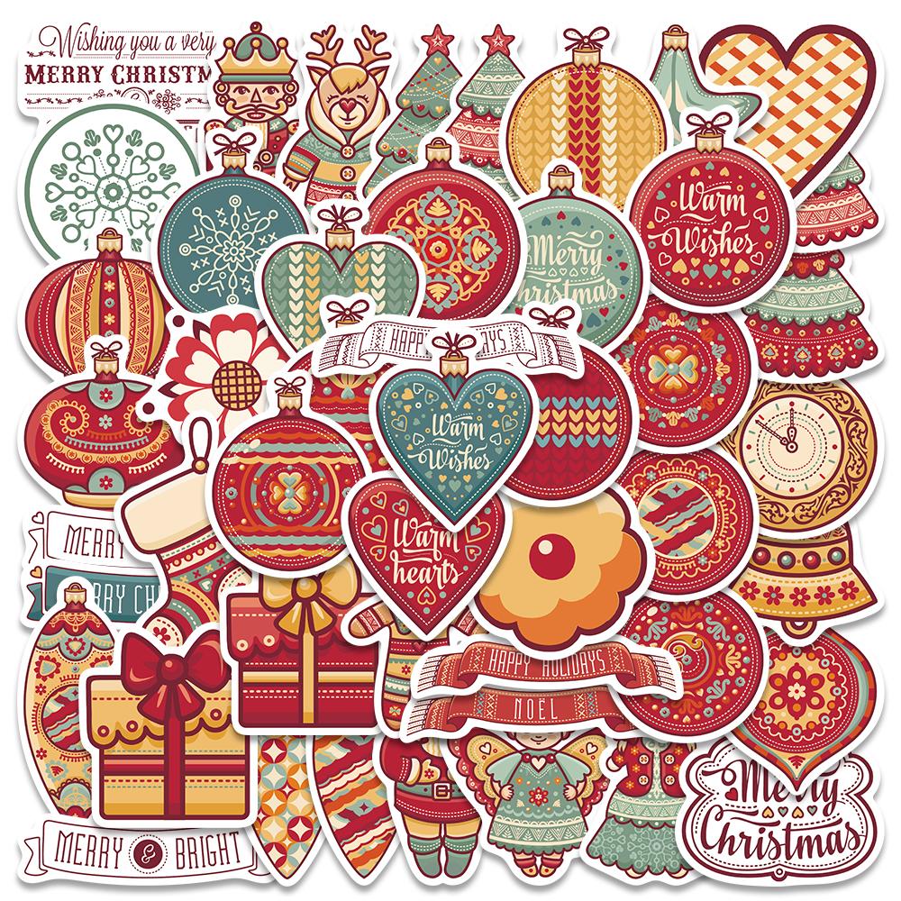 Mix Christmas Santa Claus Xmas Stickers Skateboard Cars Guitar Helmet Luggage Laptop Graffiti Stickers Kids Christmas Gifts