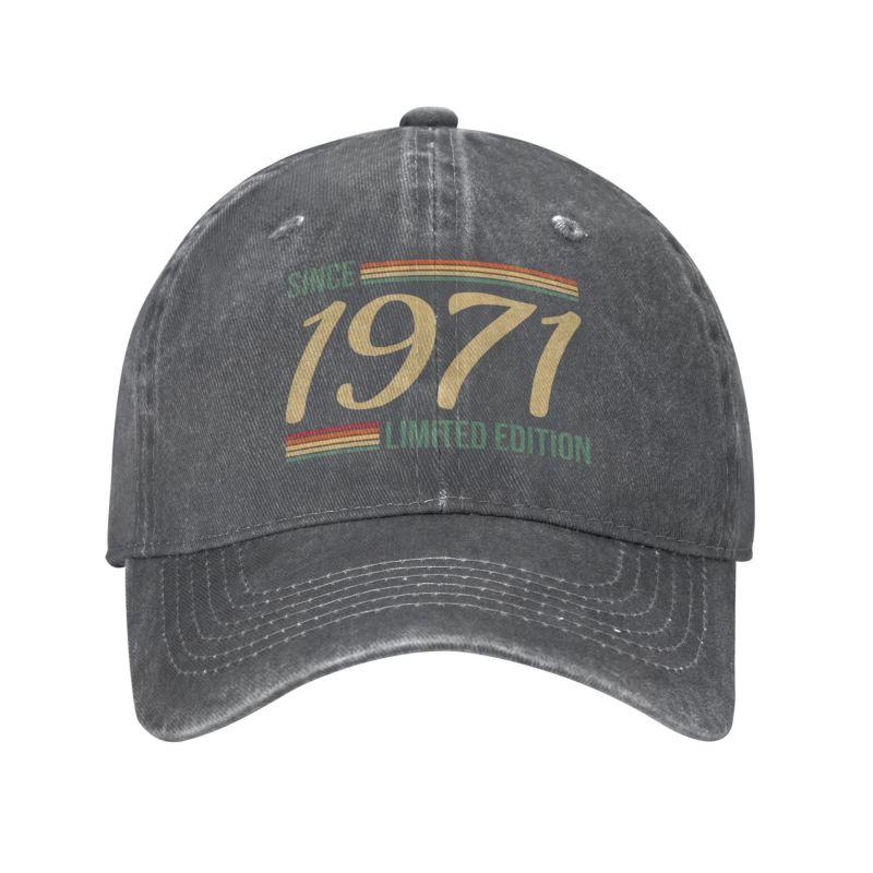 Classic Cotton Vintage Since 1971 Limited Edition Gift Baseball Cap for Unisex Women Personalized Adjustable Unisex Dad Hat Spring