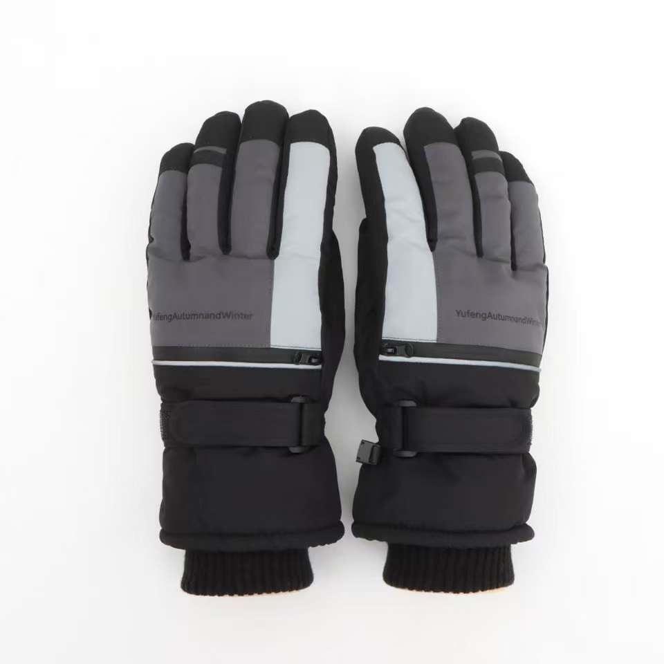 Adult Thermal Gloves: Heat-Storing, Fleece-Lined, Wear-Resistant for Skiing, Motorcycle Riding, Outdoor Activities