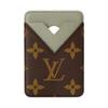 Magnetic Card Holder Brown Monogram Canvas/AsnièRes Green Unisex Wallets M25659