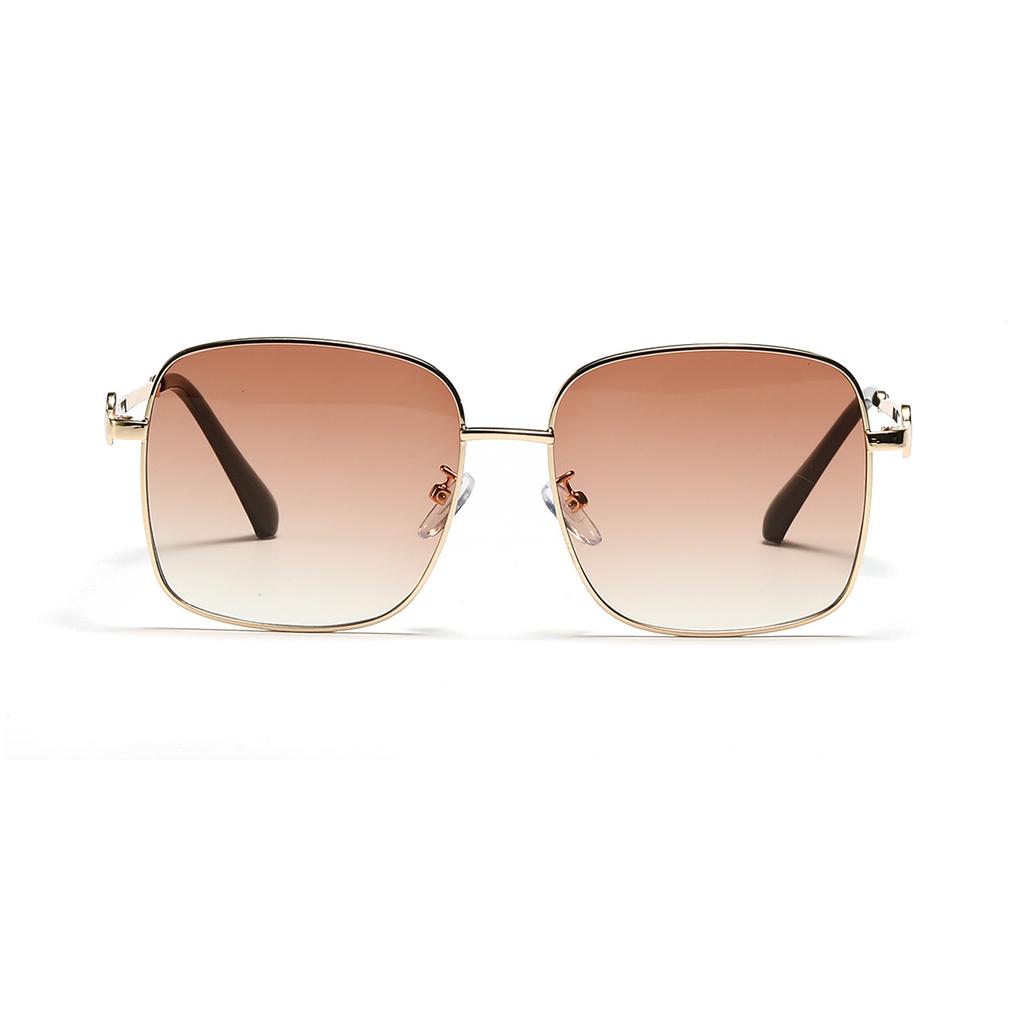 Metal Large Frame Glasses Simple Retro Sunglasses Female Ins Xiaohongshu Sunglasses