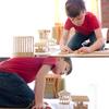 100pcs Large Size Wood Building Blocks for Kids Construction Stacking Games Children Montessori Educational Wooden Toys