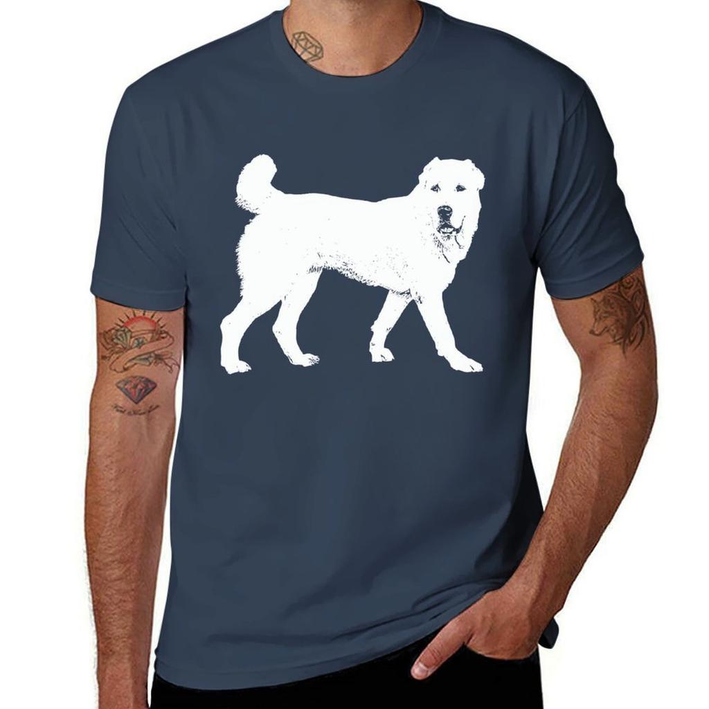 Central Asian Shepherd Dog Tshirt All Match Print Short Sleeve Top