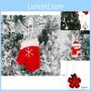 Delightful European Style Flower Snowman Christmas Tree Hanging Decoration