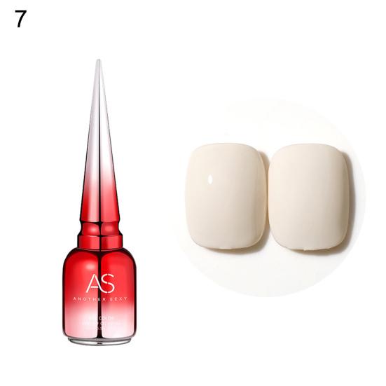 15ml Nail Varnish Beautiful Smooth Brushing Mini Practical Popular Color Beige Glue for Girl