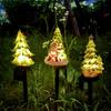 1Pc Solar Lights Christmas Atmosphere Decorative Plugging Lights Christmas Tree Lights, Lawn Garden Lights Garden Lights  Led