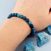 Trendy Blue Apatite Handmade Beaded Stone Bracelet For Women Men Gemstone Bracelets Boss Day Scene Employee Appreciation Gifts