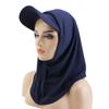 2 Pcs/Set Adjustable Fit Sun Hat with Built-In Drawstring Shawl Extended Brim Full