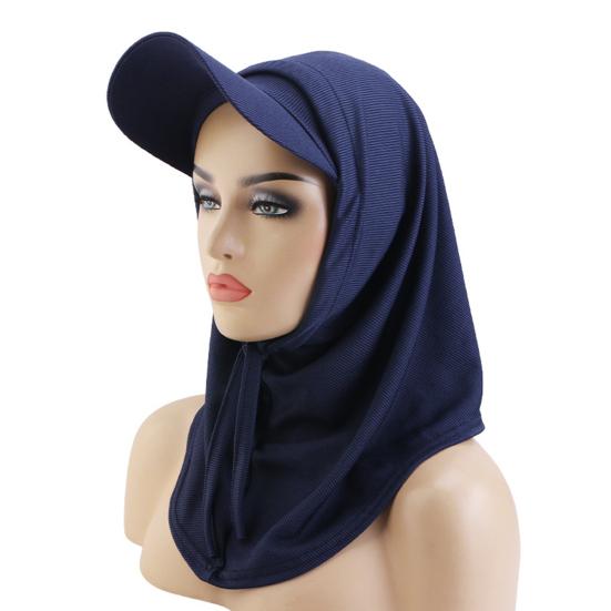 2 Pcs/Set Adjustable Fit Sun Hat with Built-In Drawstring Shawl Extended Brim Full