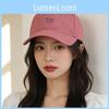Cat Embroidered Baseball Cap With Wide Brim For Casual Spring Summer Wear