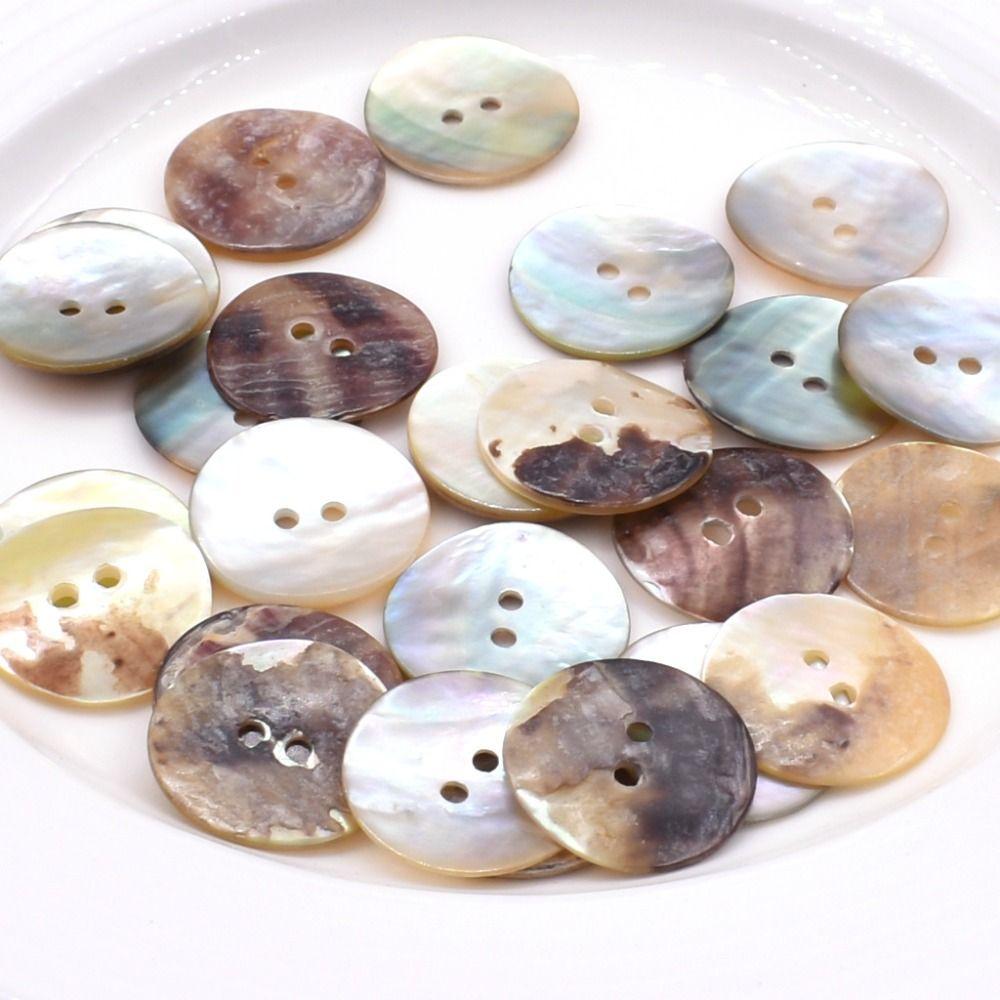 DIY Delicate Shirt Cardigan 2 Hole Sewing Accessories Apparel Decoration Shell Button Mother of Pearl