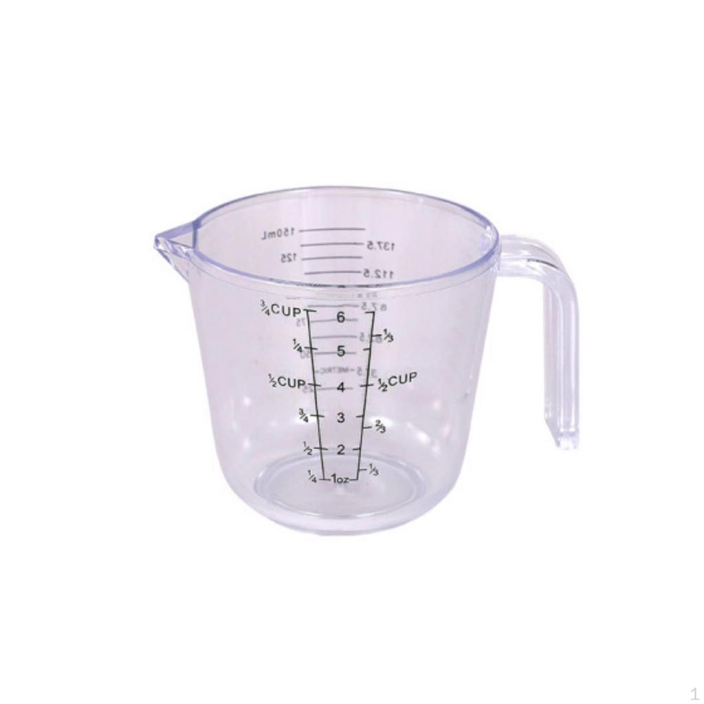 Measuring Cup Printed Markings Liquid Pouring Spout Transparent 150ML