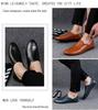 Men's Black Leather Slip-On Shoes – Breathable, Comfortable, Formal Business & Driving Shoes